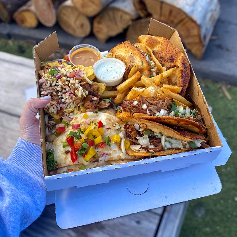 Juan's Big Box feast